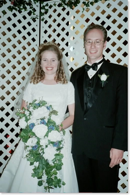 Catherine and Weston at the reception