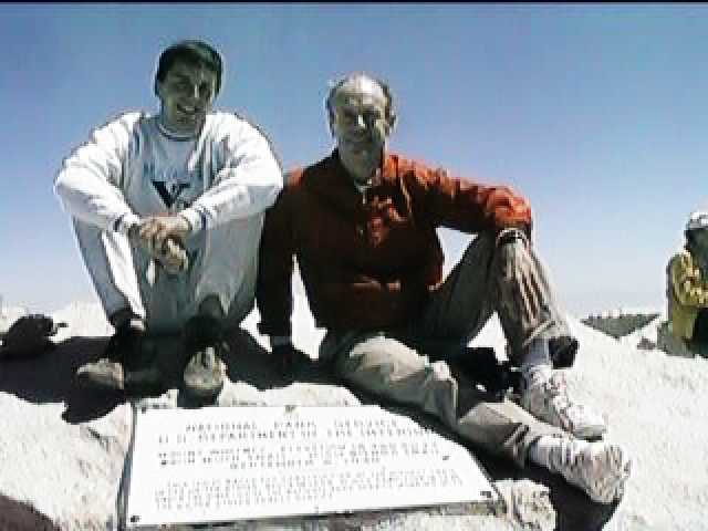 Dad and David on the summit of Mount Whitney, August 16, 1997